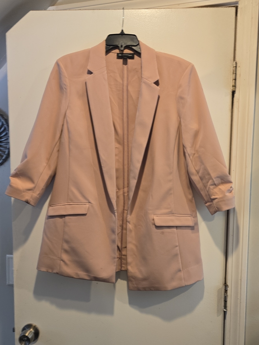 INC International Concepts Dusty Blush Open-Front Blazer